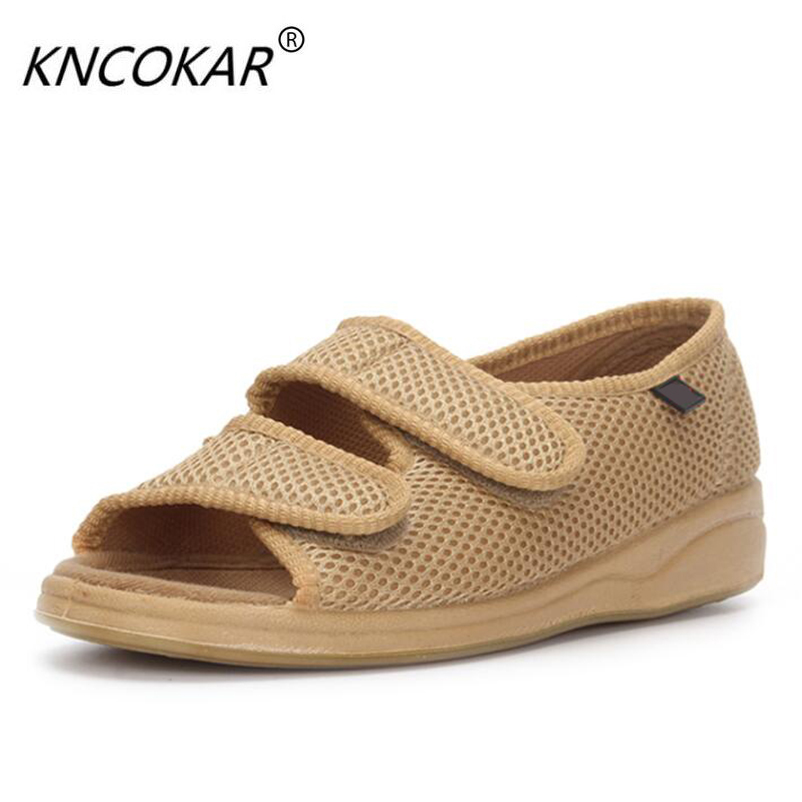 Women'S Shoes Back To School - Peep-toe diyabetik ayak büyütme sihirli sopa