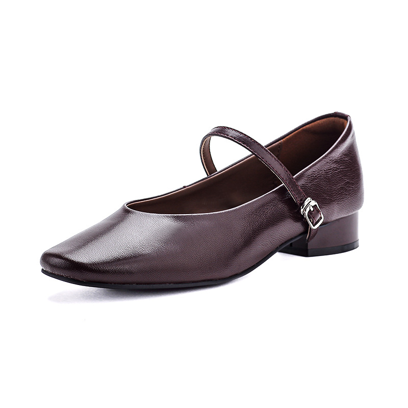 Shoes For Women Flats - 3 cm Hakiki Deri Oyuk Kauçuk