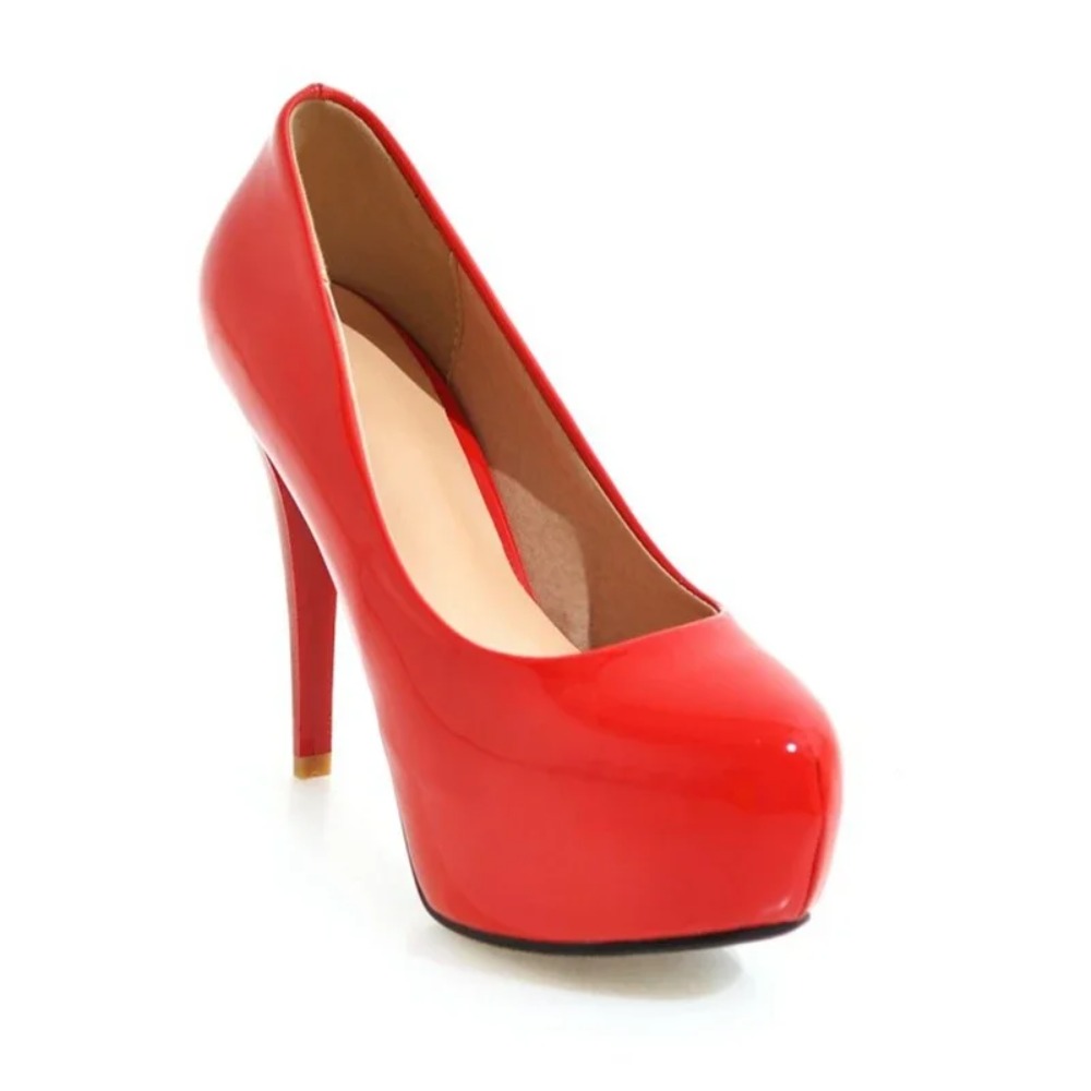 Women Shoes Jd - Kadın Ayakkabı Rugan Yuvarlak Ayak Siyah