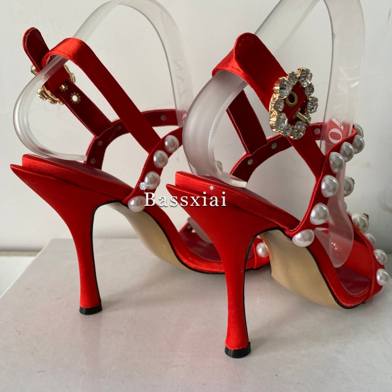 İnci Boncuk Dekorlu T-Bantlı S - Strappy Heeled Sandals incelemesi ve fiyatı