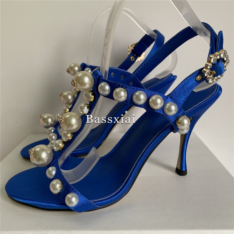 İnci Boncuk Dekorlu T-Bantlı S - Strappy Heeled Sandals incelemesi ve fiyatı