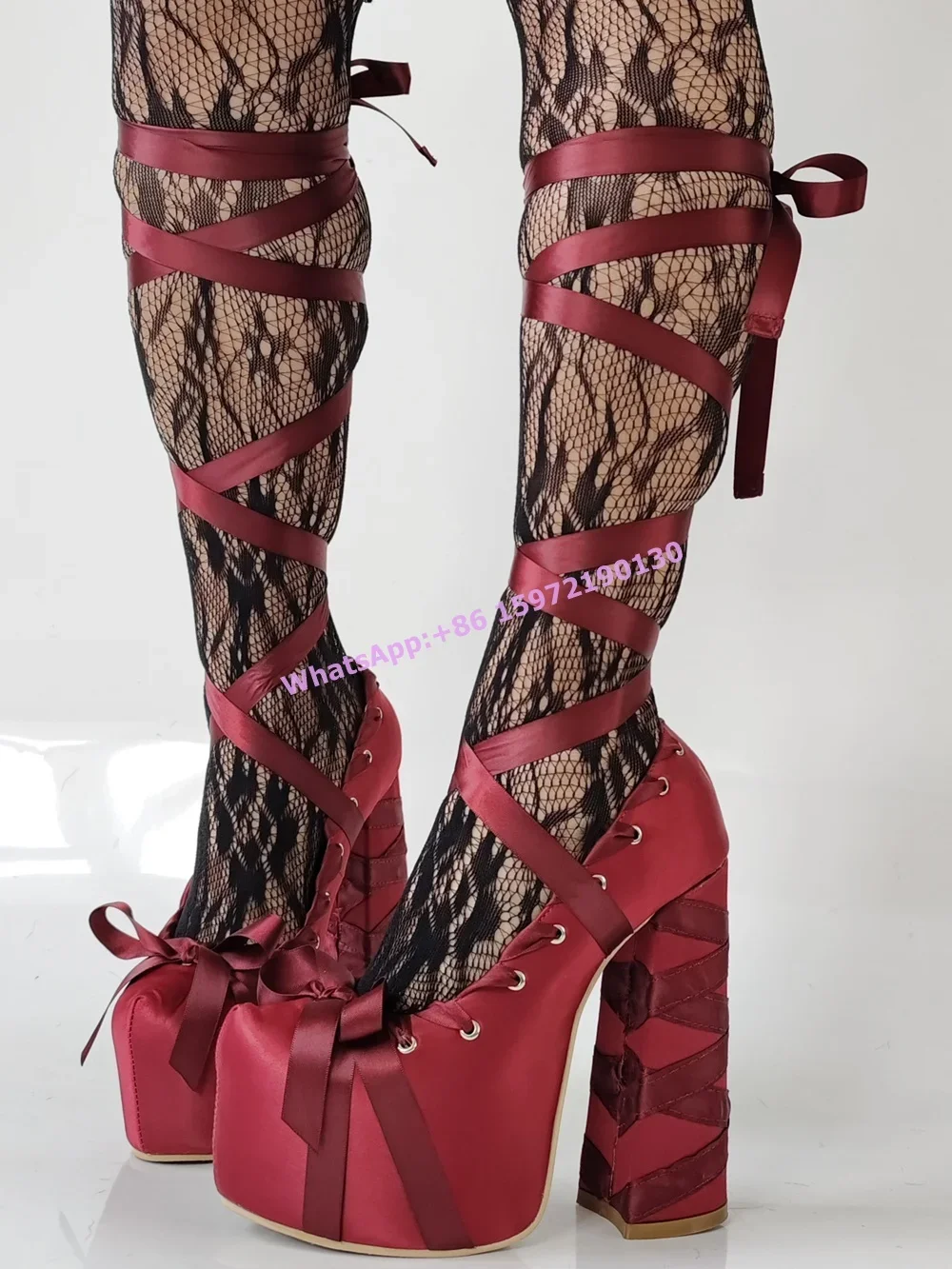 Kırmızı Saten Kurdele Platform - Ribbon Tie Heel incelemesi ve fiyatı
