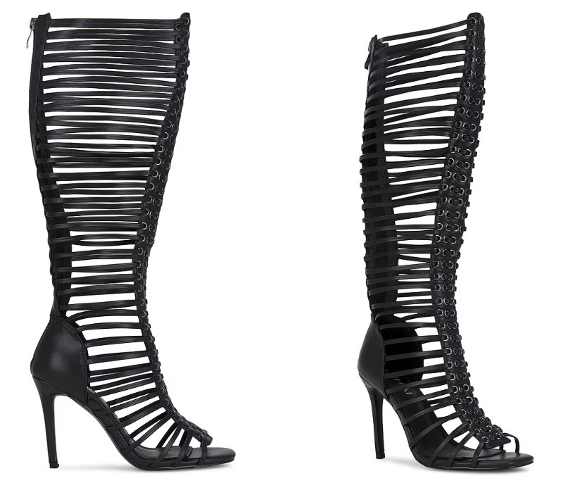 Kadın Siyah Kafesli Strappy St - Strappy Heeled Sandals incelemesi ve fiyatı