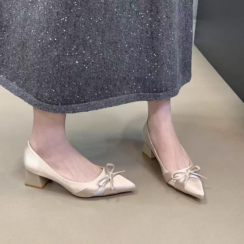 Retro Orta Boy Tek Ayakkabılar - Women Shoes Heels incelemesi ve fiyatı