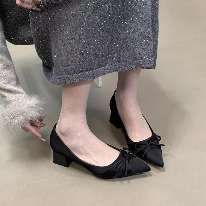 Retro Orta Boy Tek Ayakkabılar - Women Shoes Heels incelemesi ve fiyatı