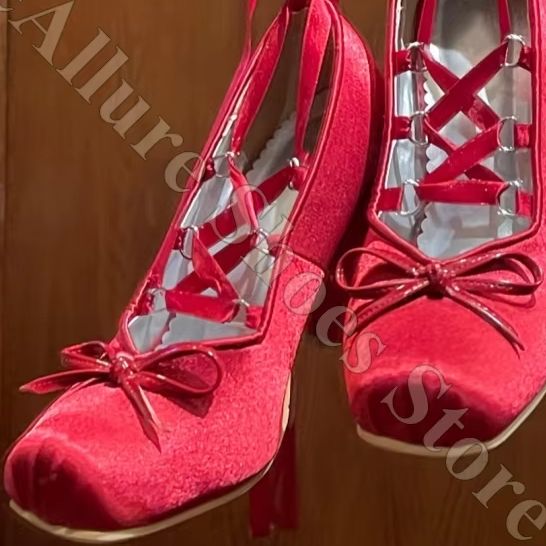 Kadın Bale Babetleri Y2K Saten - Ribbon Tie Heel incelemesi ve fiyatı