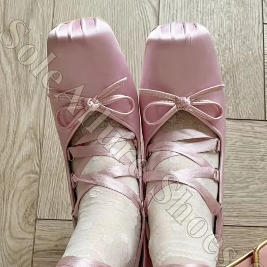 Kadın Bale Babetleri Y2K Saten - Ribbon Tie Heel incelemesi ve fiyatı