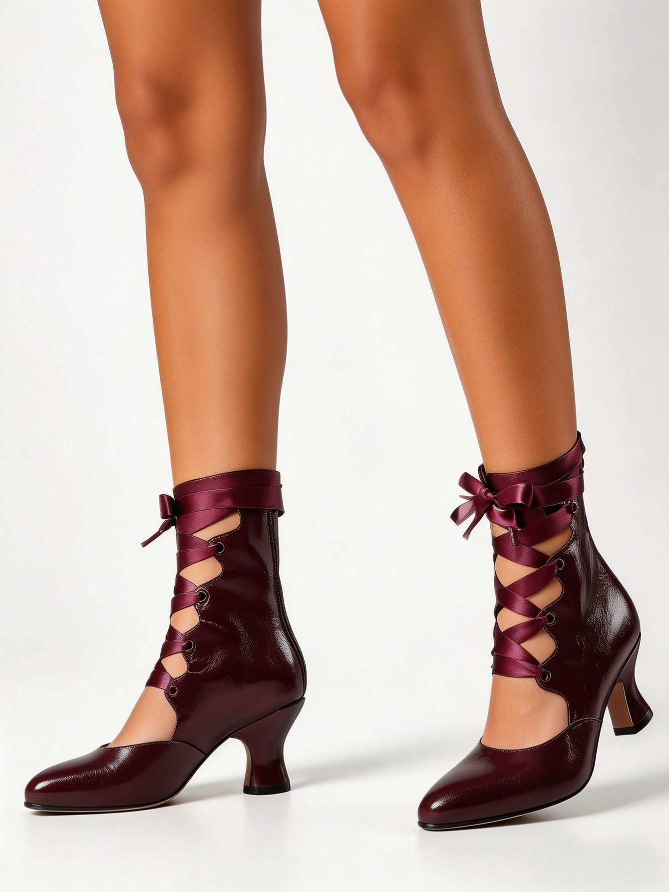 Kadınlar İçin Gotik Bağcıklı Y - Ribbon Tie Heel incelemesi ve fiyatı