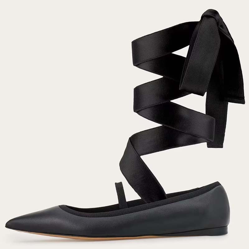 Kadın Bale Düz Ayakkabı Çocuk  - Ribbon Tie Heel incelemesi ve fiyatı