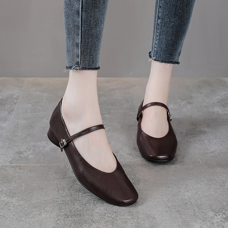 3 cm Hakiki Deri Oyuk Kauçuk A - Shoes For Women Flats incelemesi ve fiyatı