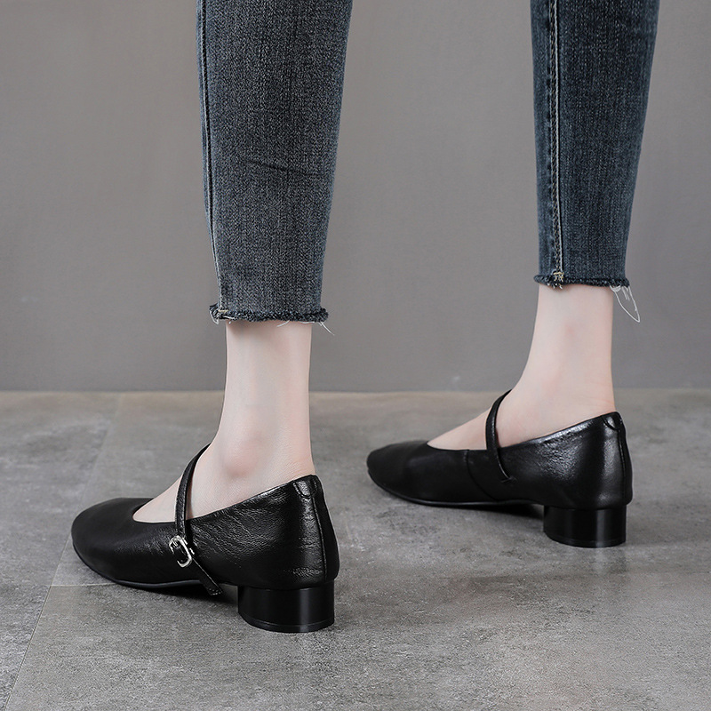 3 cm Hakiki Deri Oyuk Kauçuk A - Shoes For Women Flats incelemesi ve fiyatı