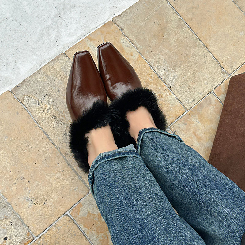 Kışlık Peluş Tasarımcı Sıcak B - Shoes For Women Flats incelemesi ve fiyatı
