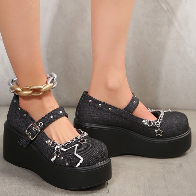 Metal zincir Platform ayakkabı - Women'S Shoes Back To School incelemesi ve fiyatı