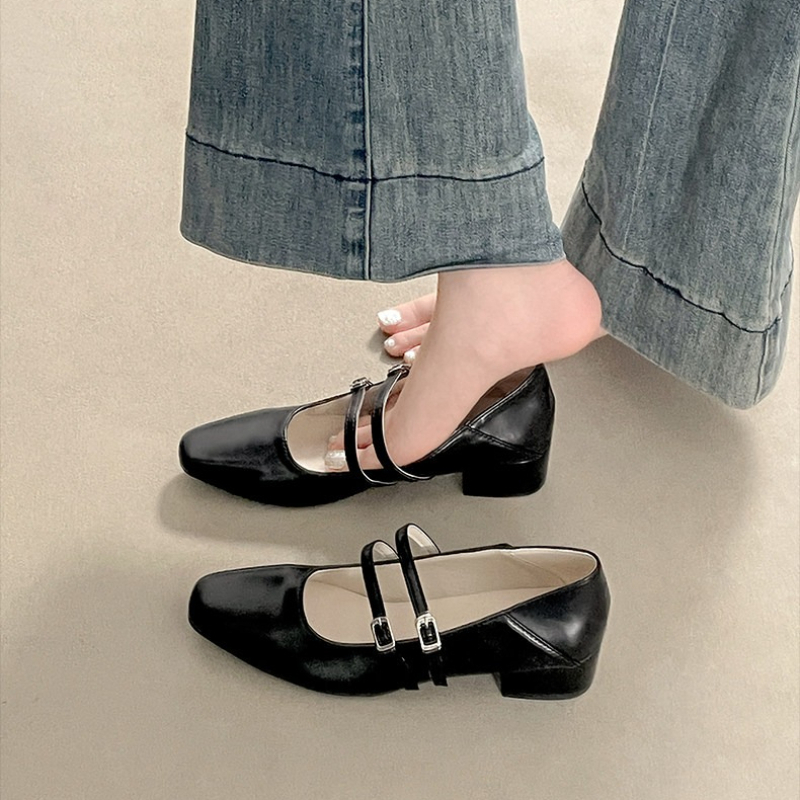Kare Burunlu Düşük Topuklu Kad - Women Shoes Heels incelemesi ve fiyatı