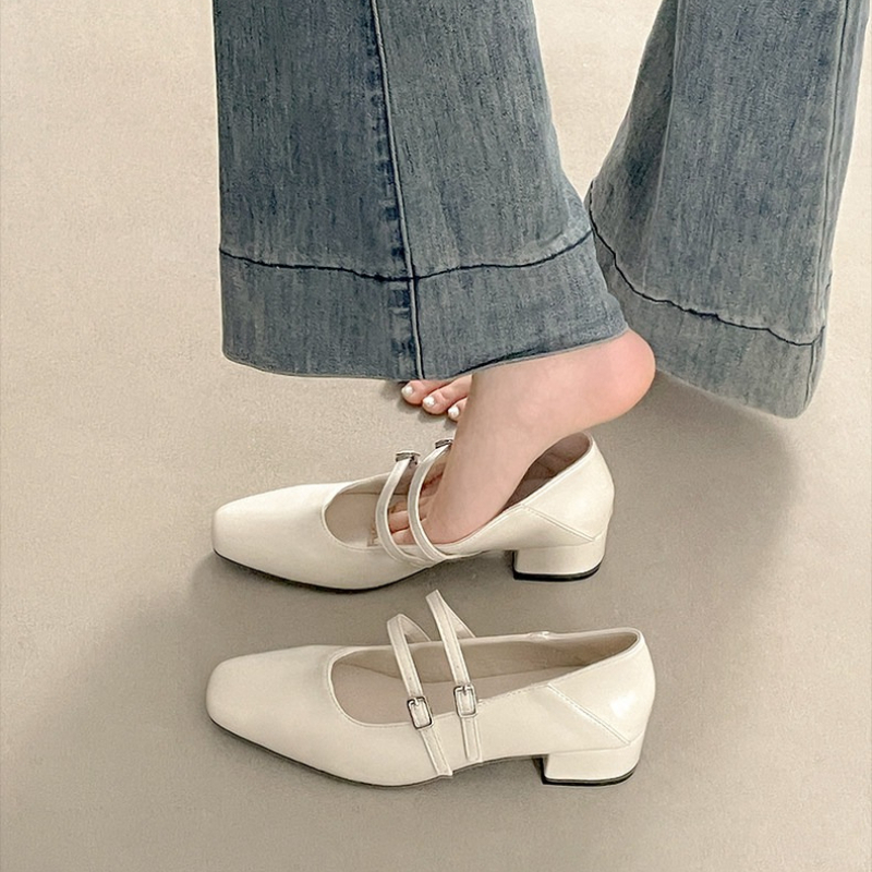 Kare Burunlu Düşük Topuklu Kad - Women Shoes Heels incelemesi ve fiyatı